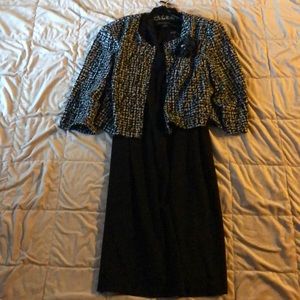 Black dress with jacket
